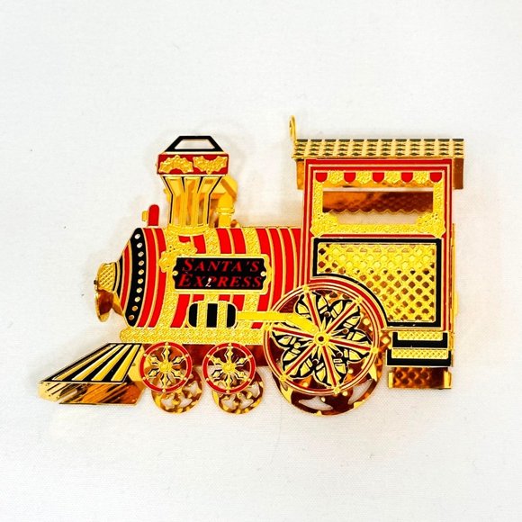 Baldwin 24kt Plated Vtg. Train Ornament (1998) - Picture 3 of 9